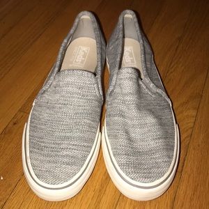 grey keds slip on shoes